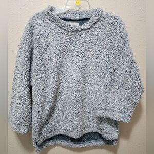 dylan Cozy Blue-Gray Women's Cowl Neck Sweater
